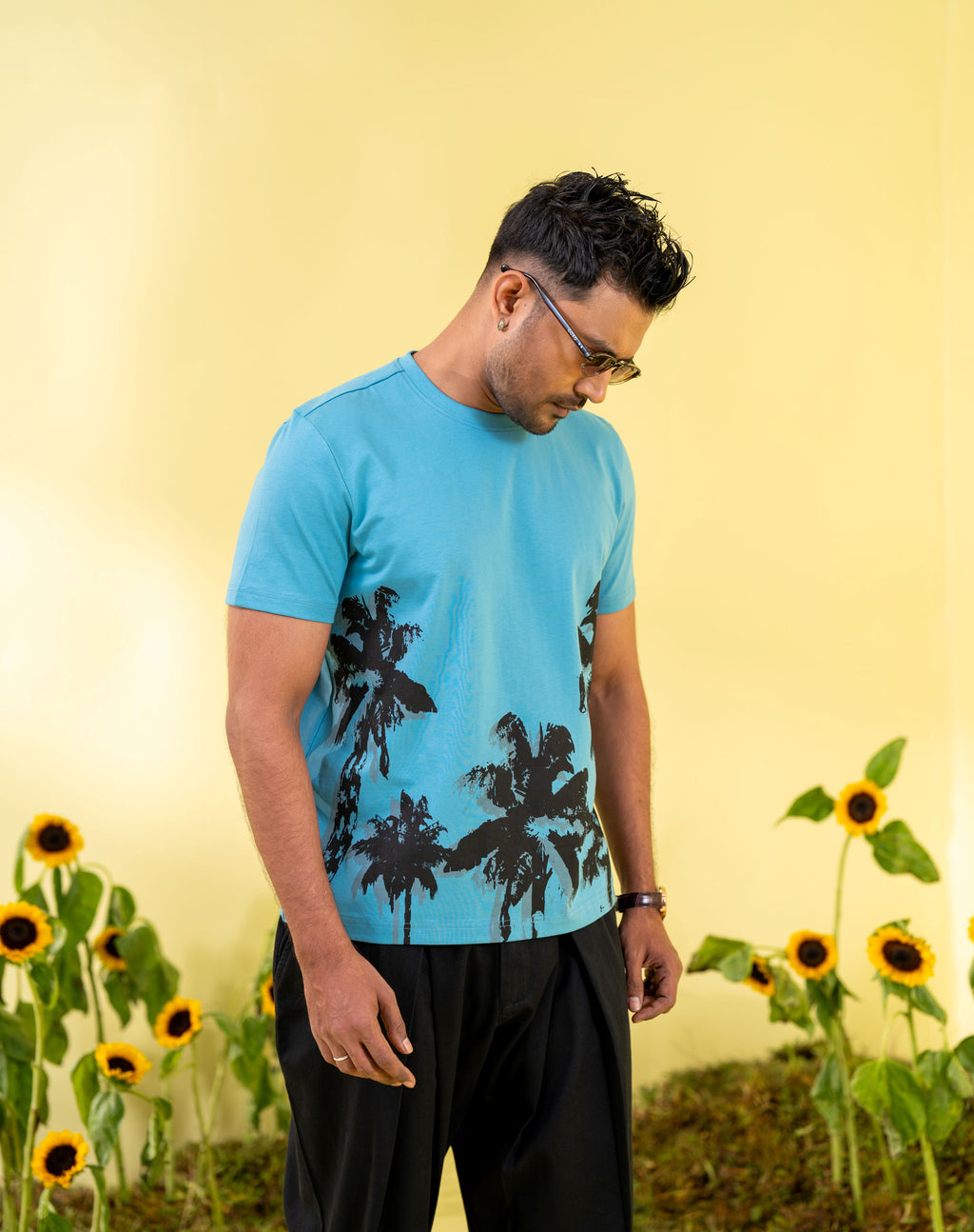 Men's Steel Blue T-Shirt