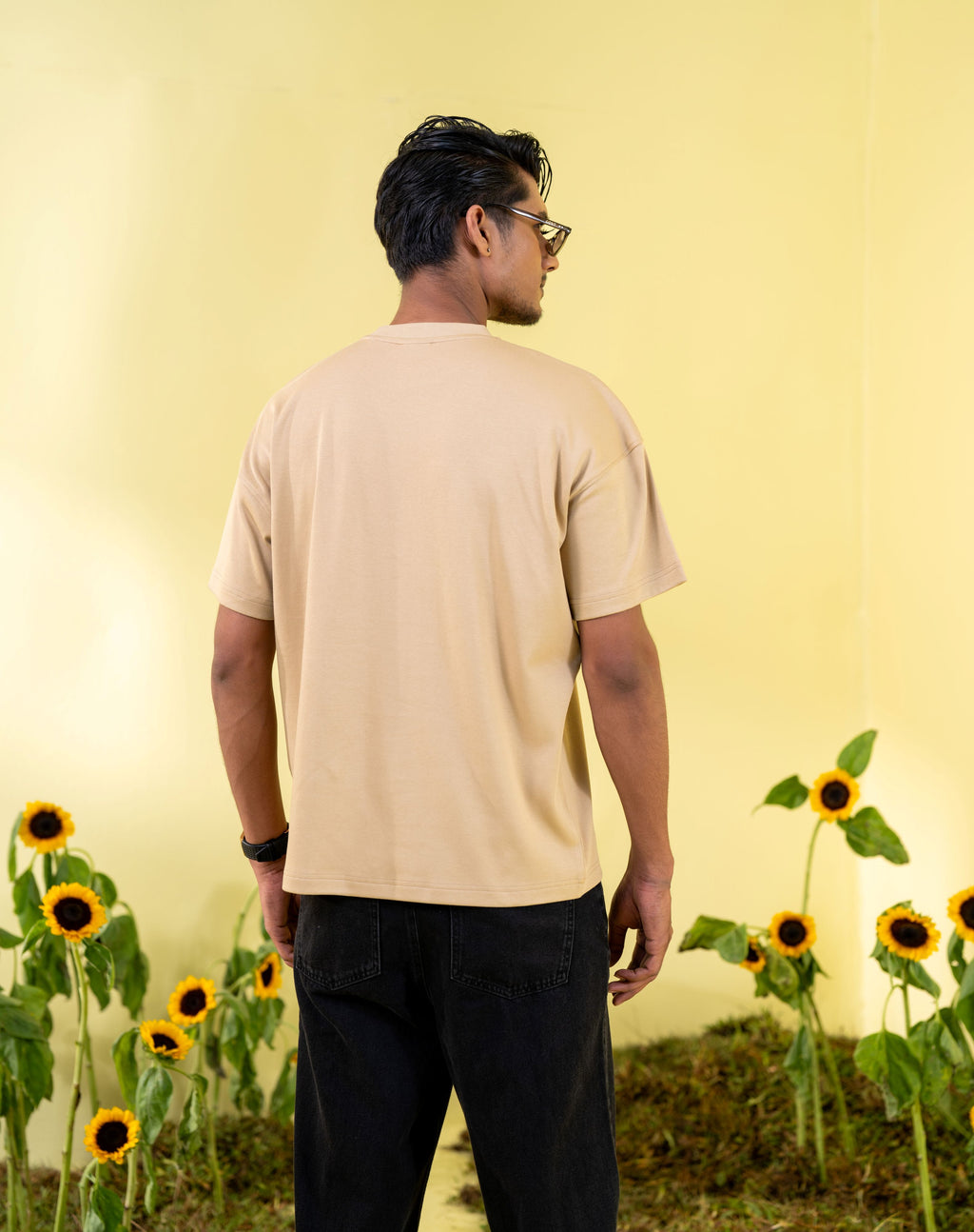 Men's Beige T-Shirt