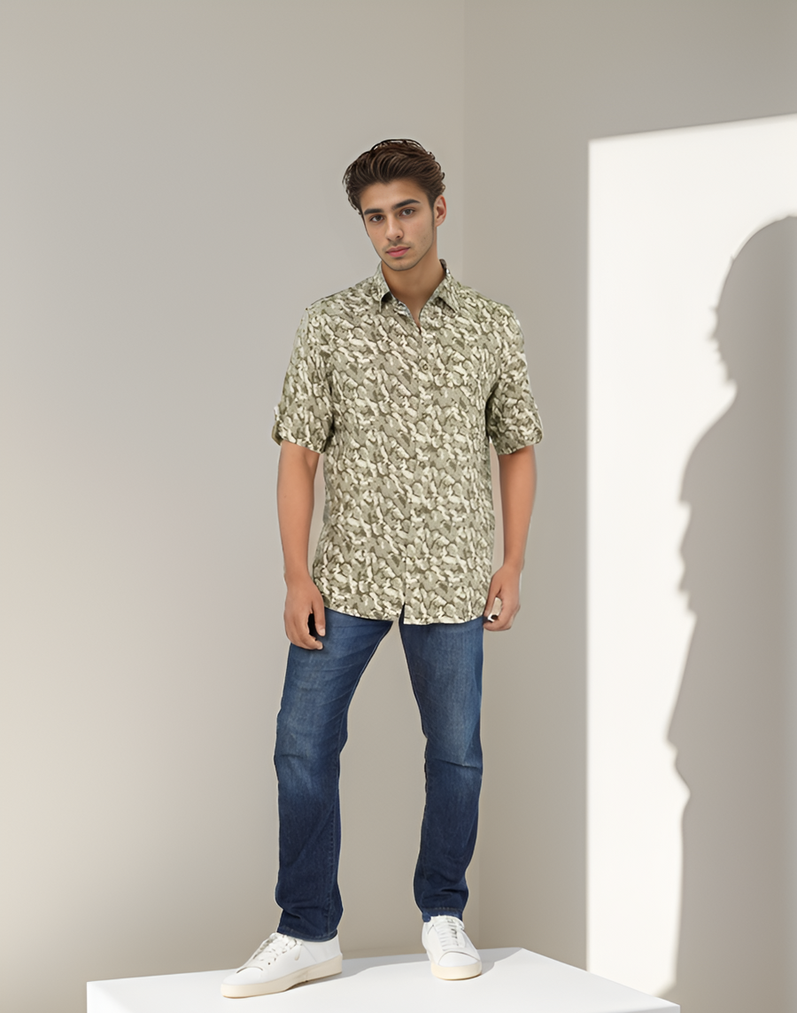 Men's Casual Half Shirt