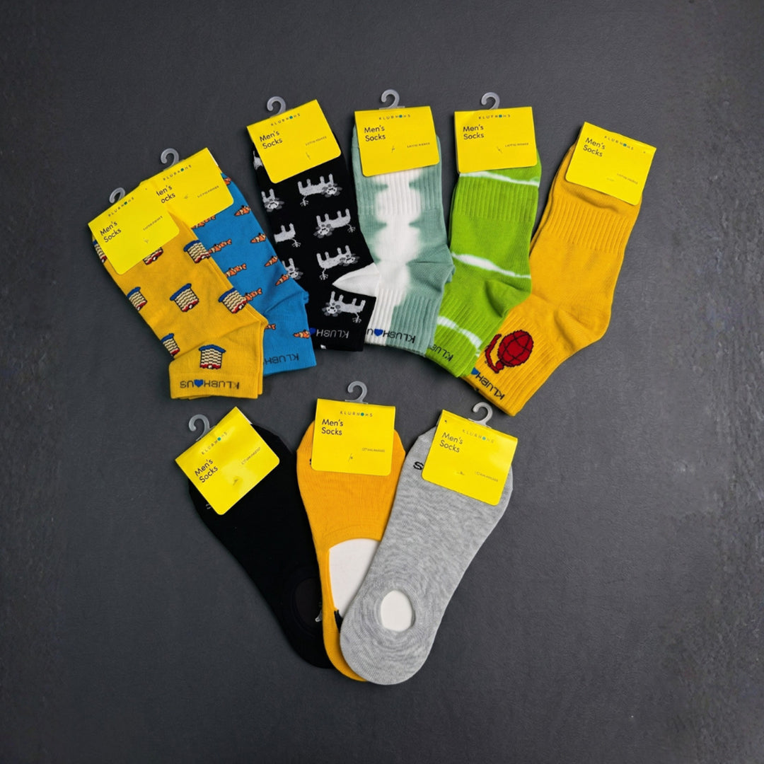 Premium Men's Cotton Socks Bundle! (Any 8pair)