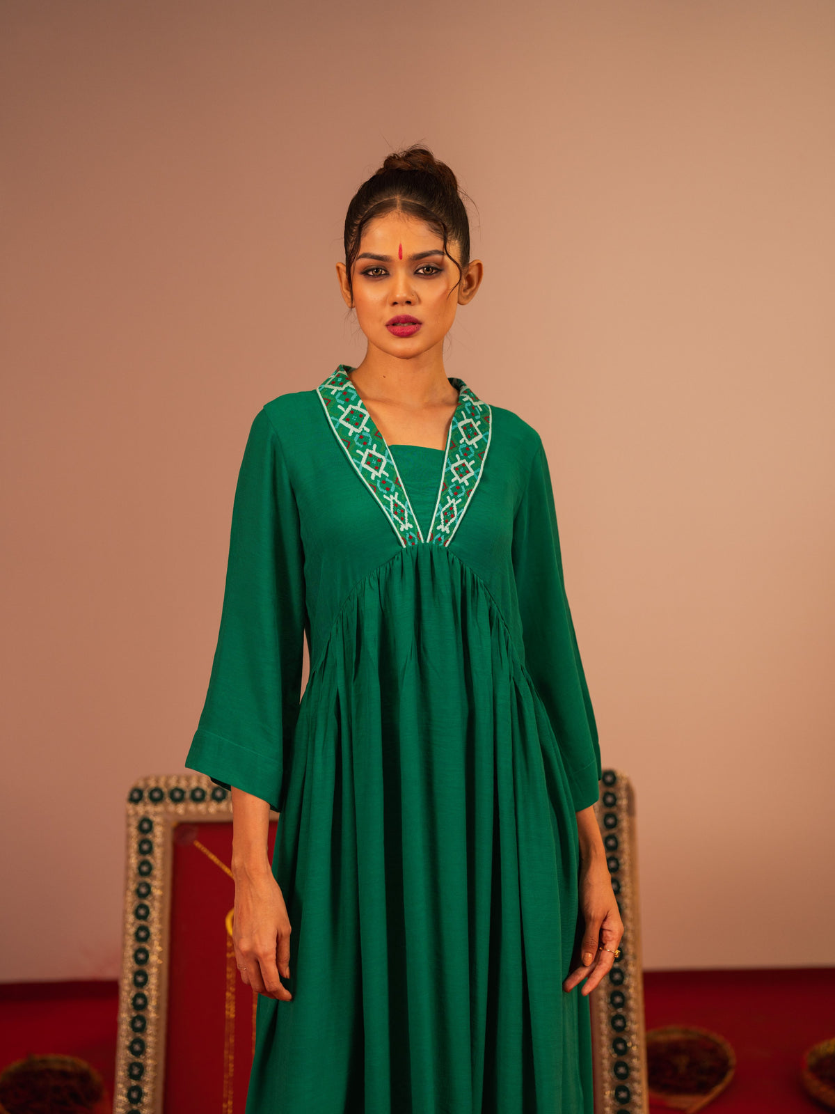 Women's Pine Ethnic Frock