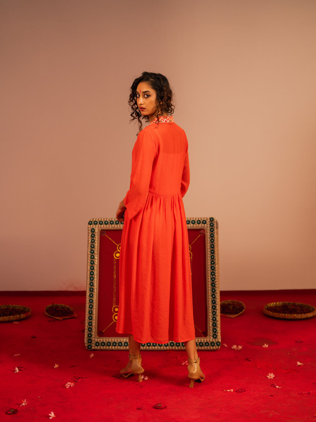 Women's Ginger Ethnic Frock