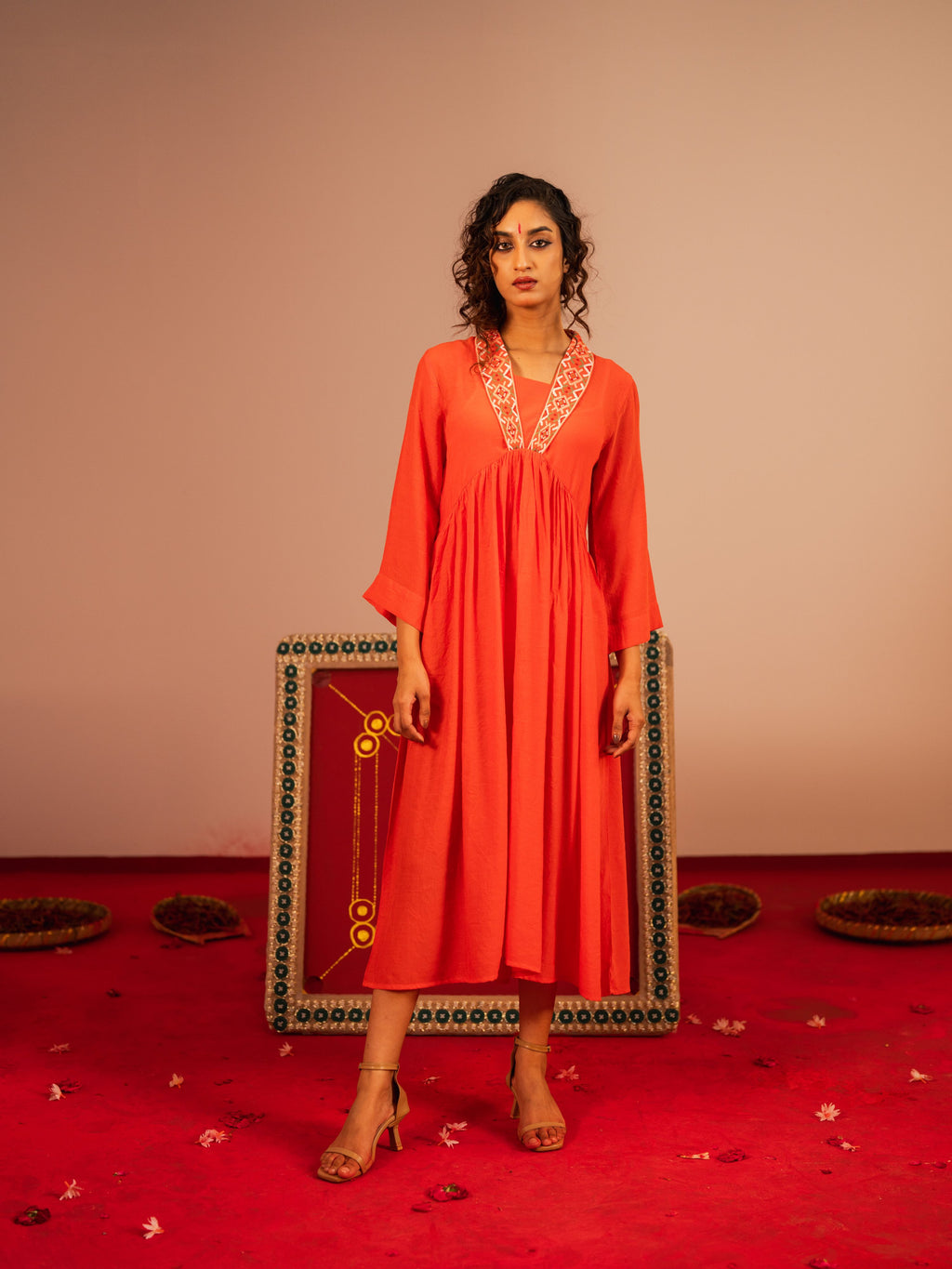 Women's Ginger Ethnic Frock