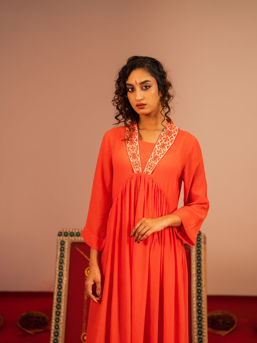 Women's Ginger Ethnic Frock