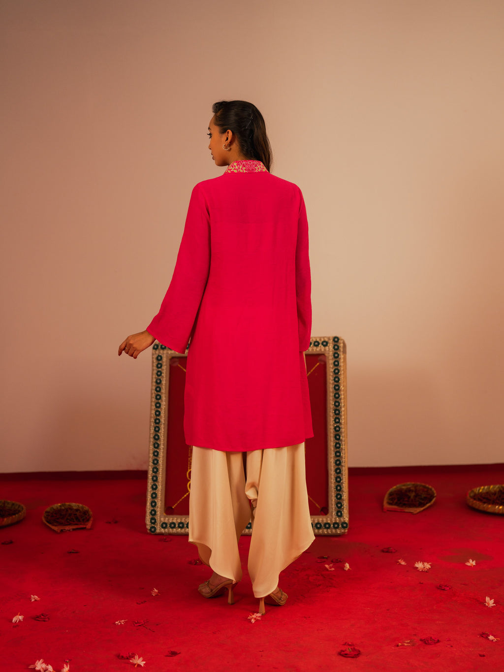 Women's Raspberry Ethnic Frock