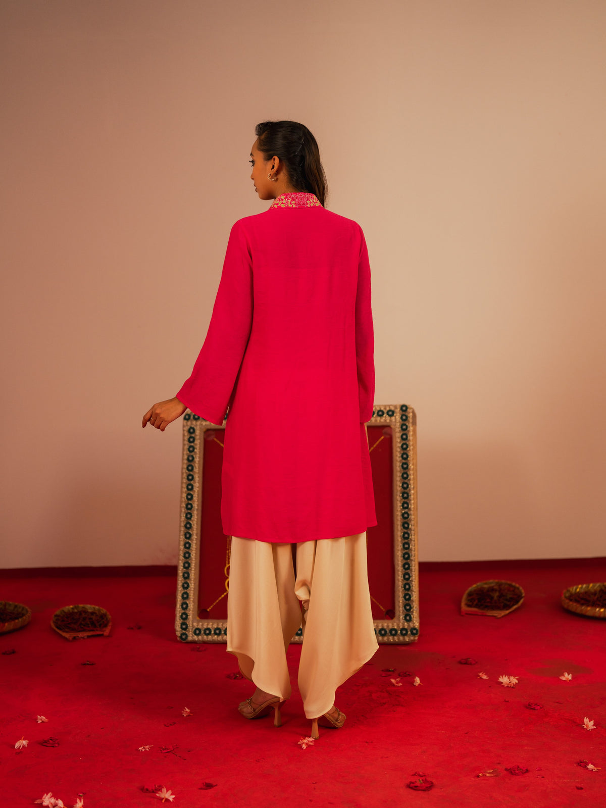 Women's Raspberry Ethnic Frock