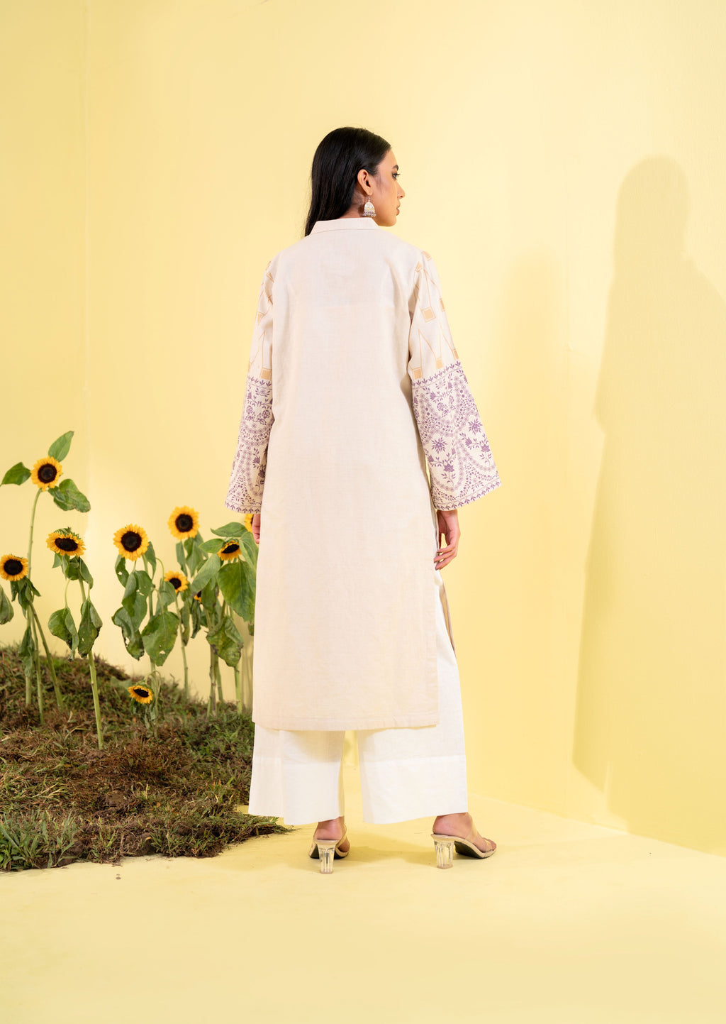Women's Ethnic Top Beige