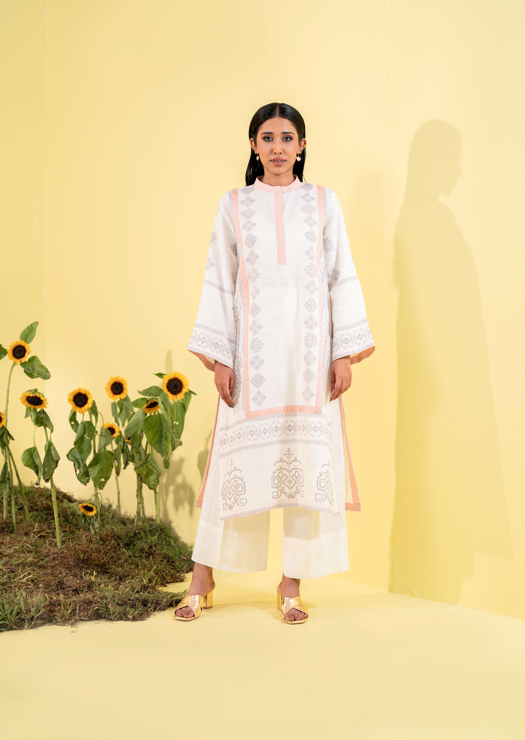 Off White Women's Ethnic Top