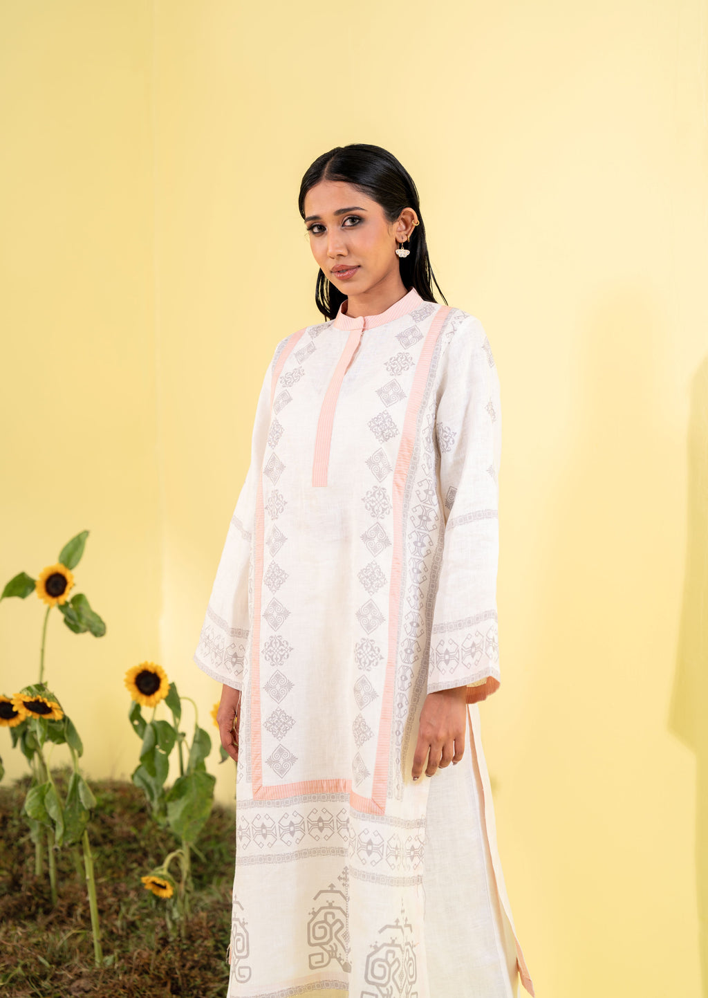 Off White Women's Ethnic Top