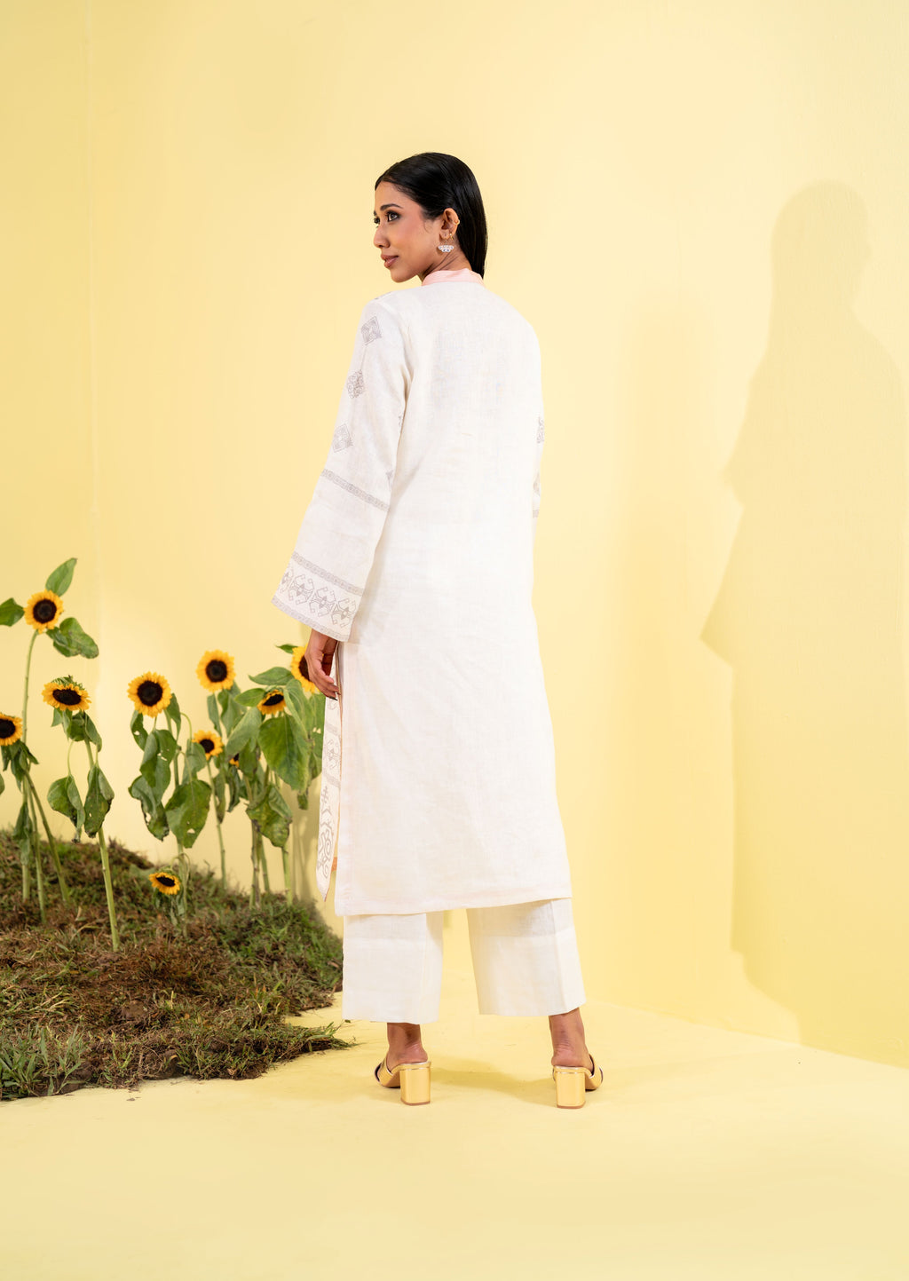 Off White Women's Ethnic Top