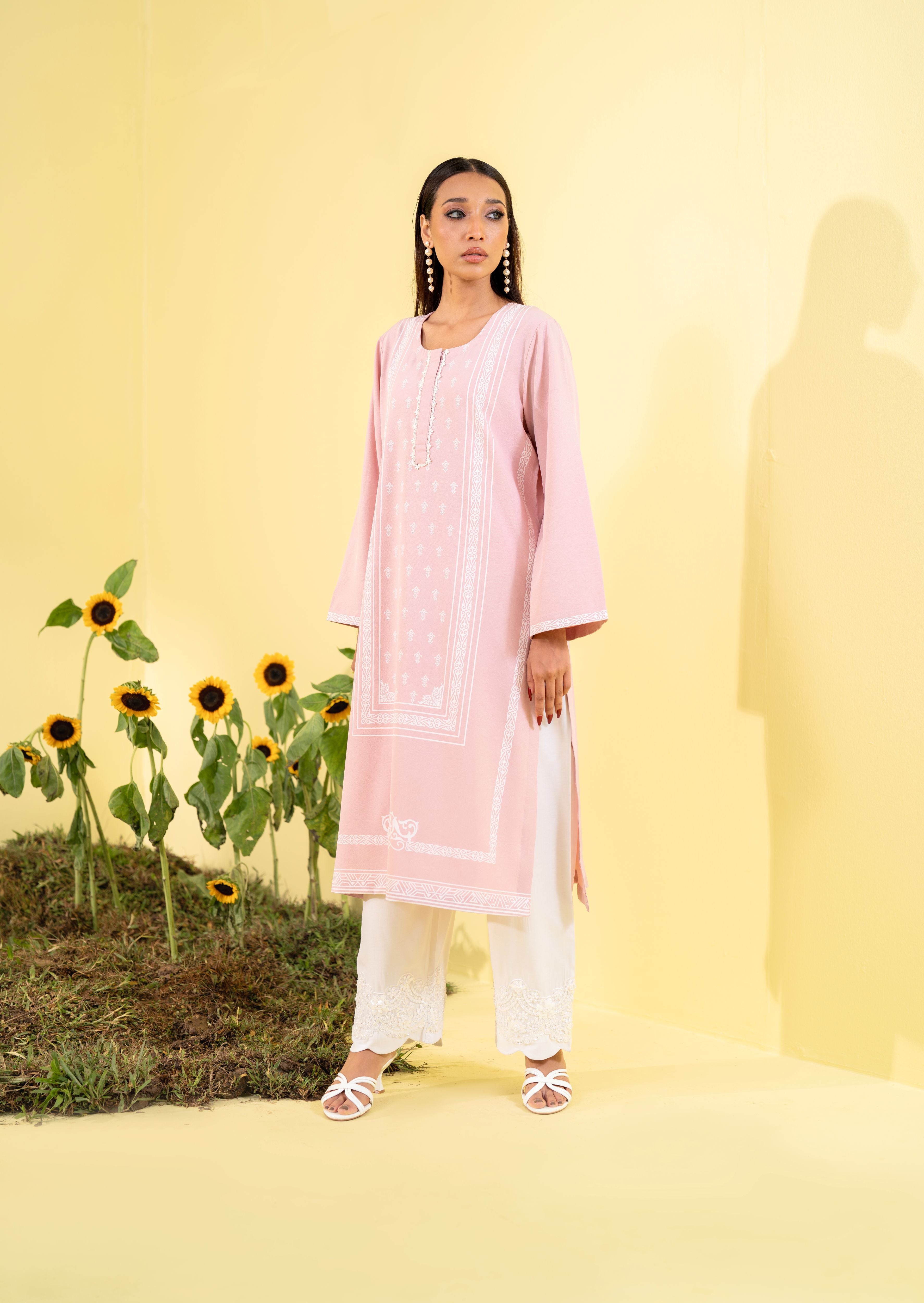 Women's Ethnic Top Mauve