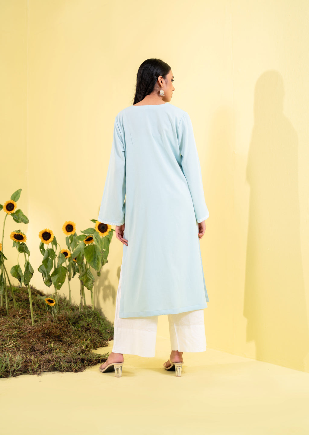 Sky Blue Women's Ethnic Top