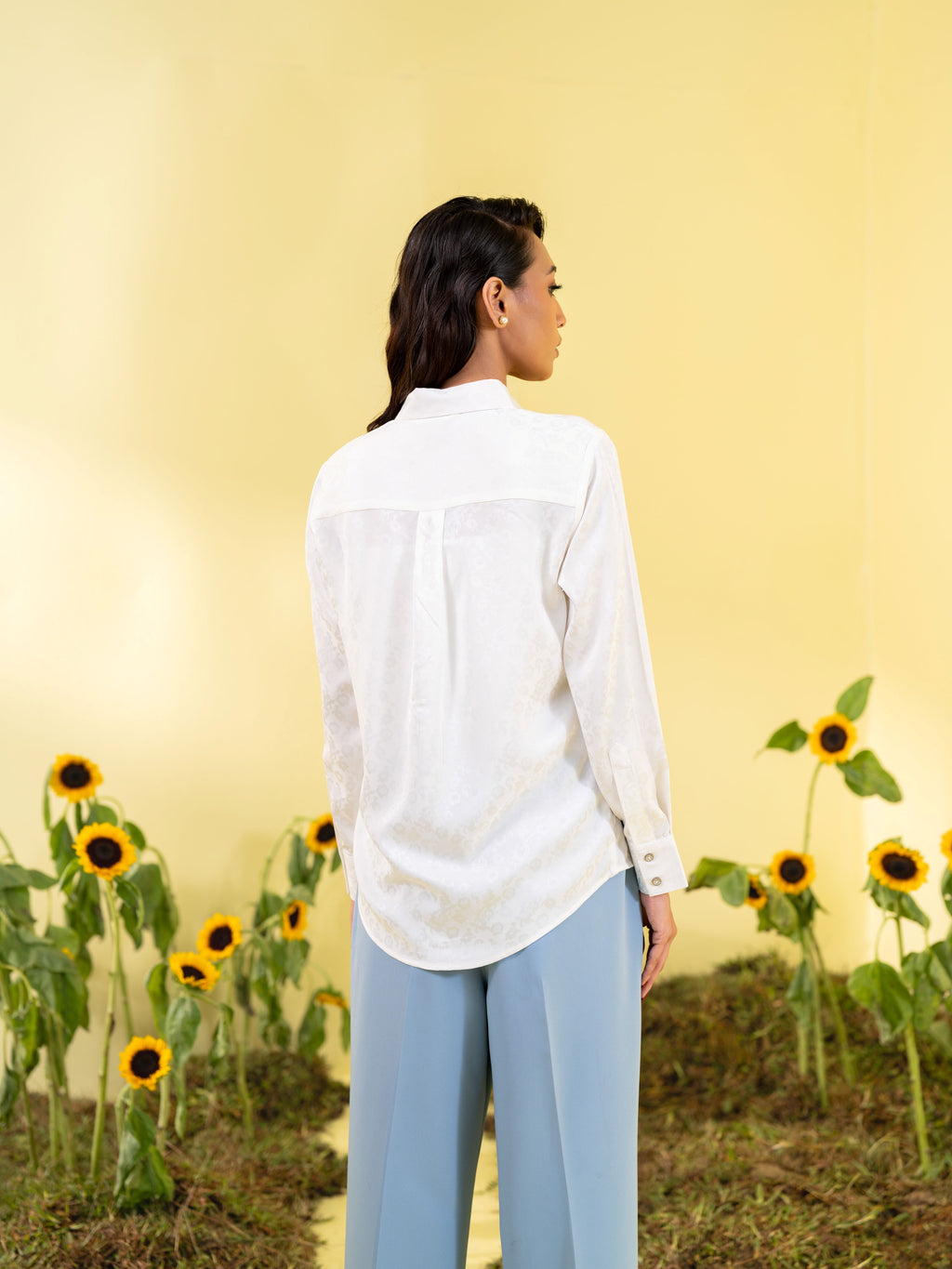 Women's Off White Formal Shirt