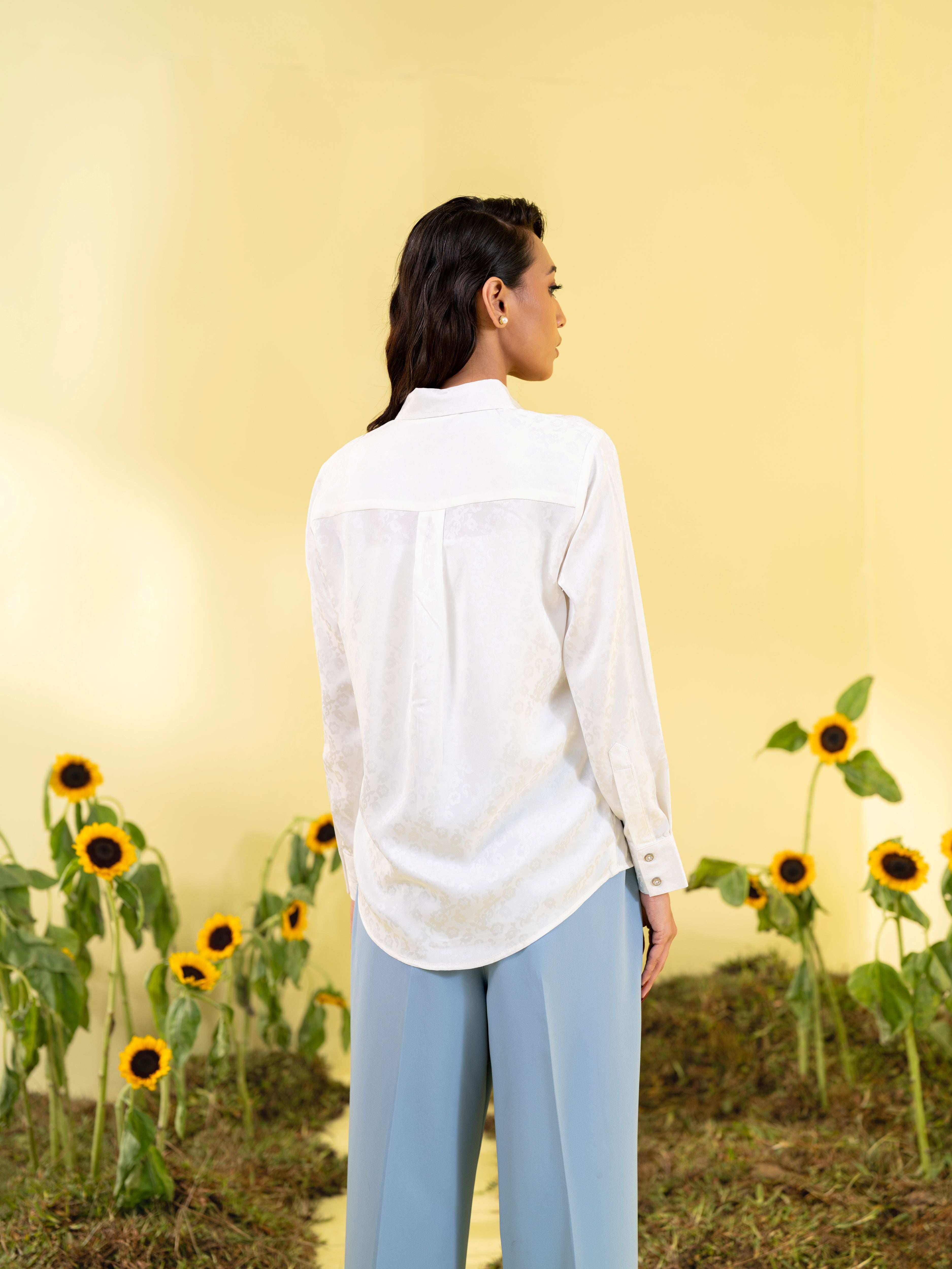 Women's Off White Formal Shirt
