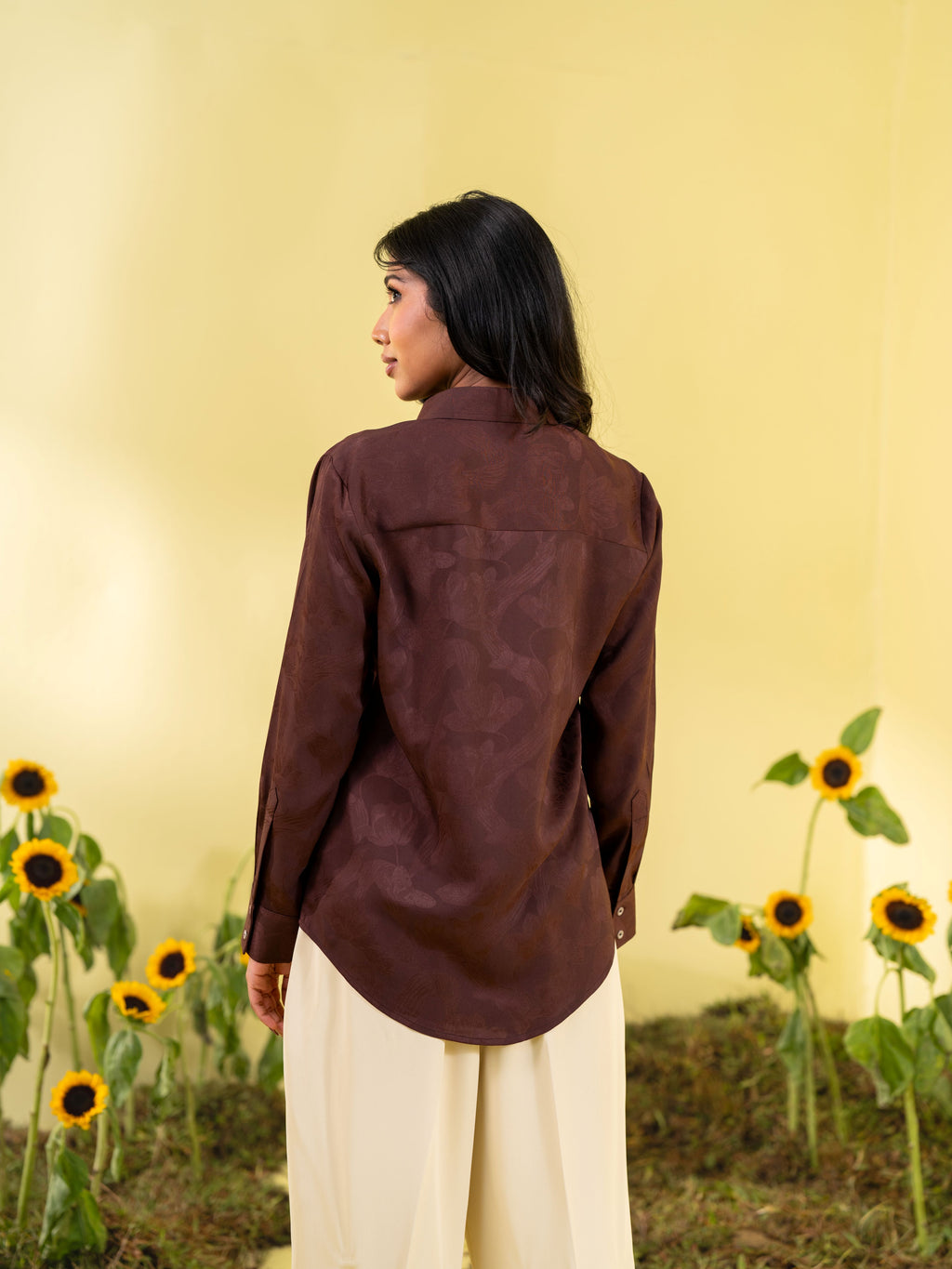 Women's Coffee Formal Shirt