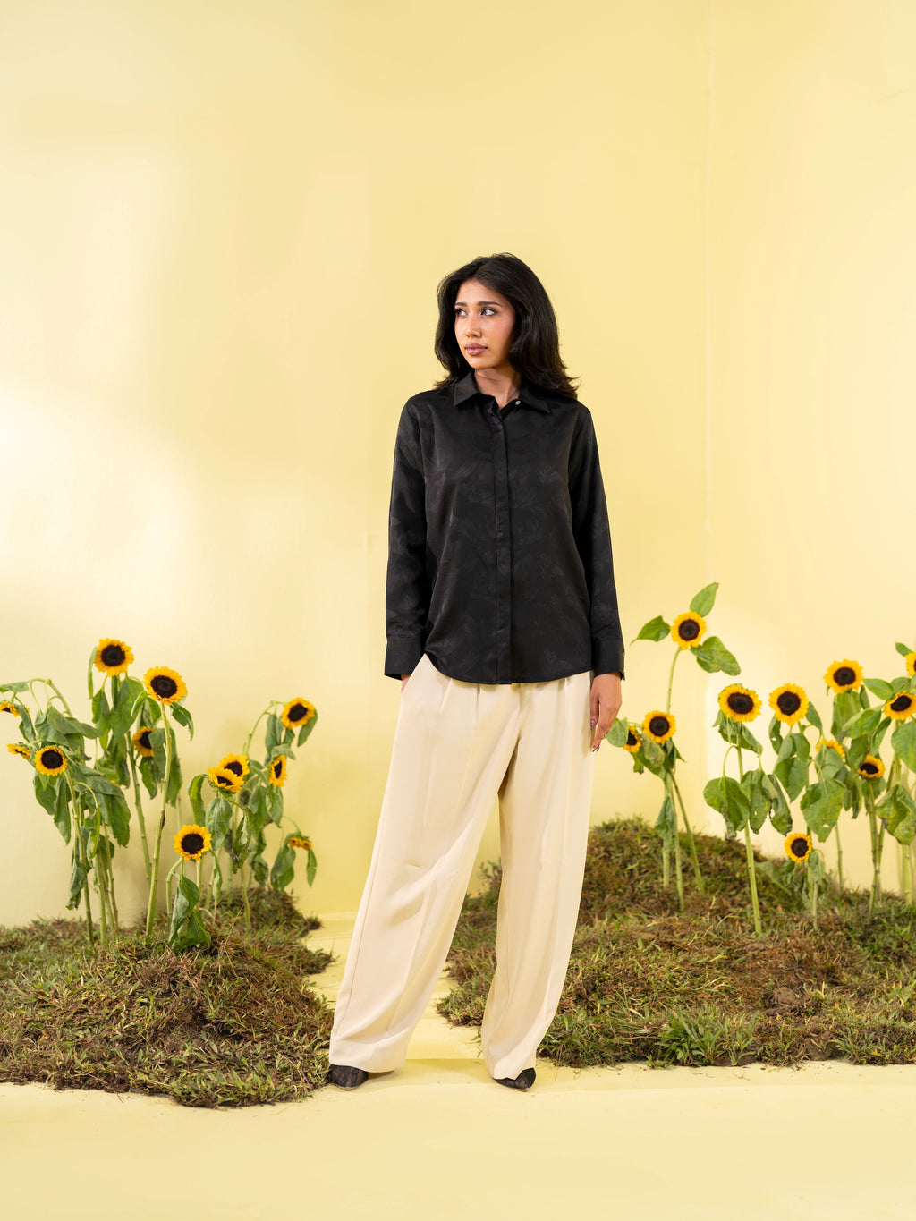 Women's Black Formal Shirt