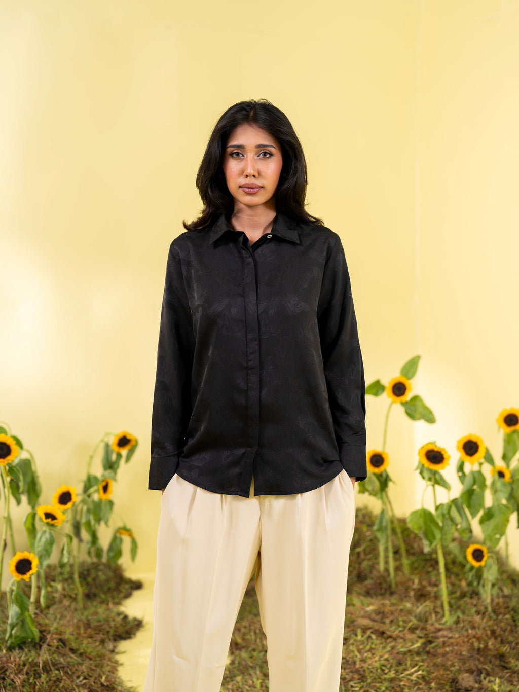 Women's Black Formal Shirt