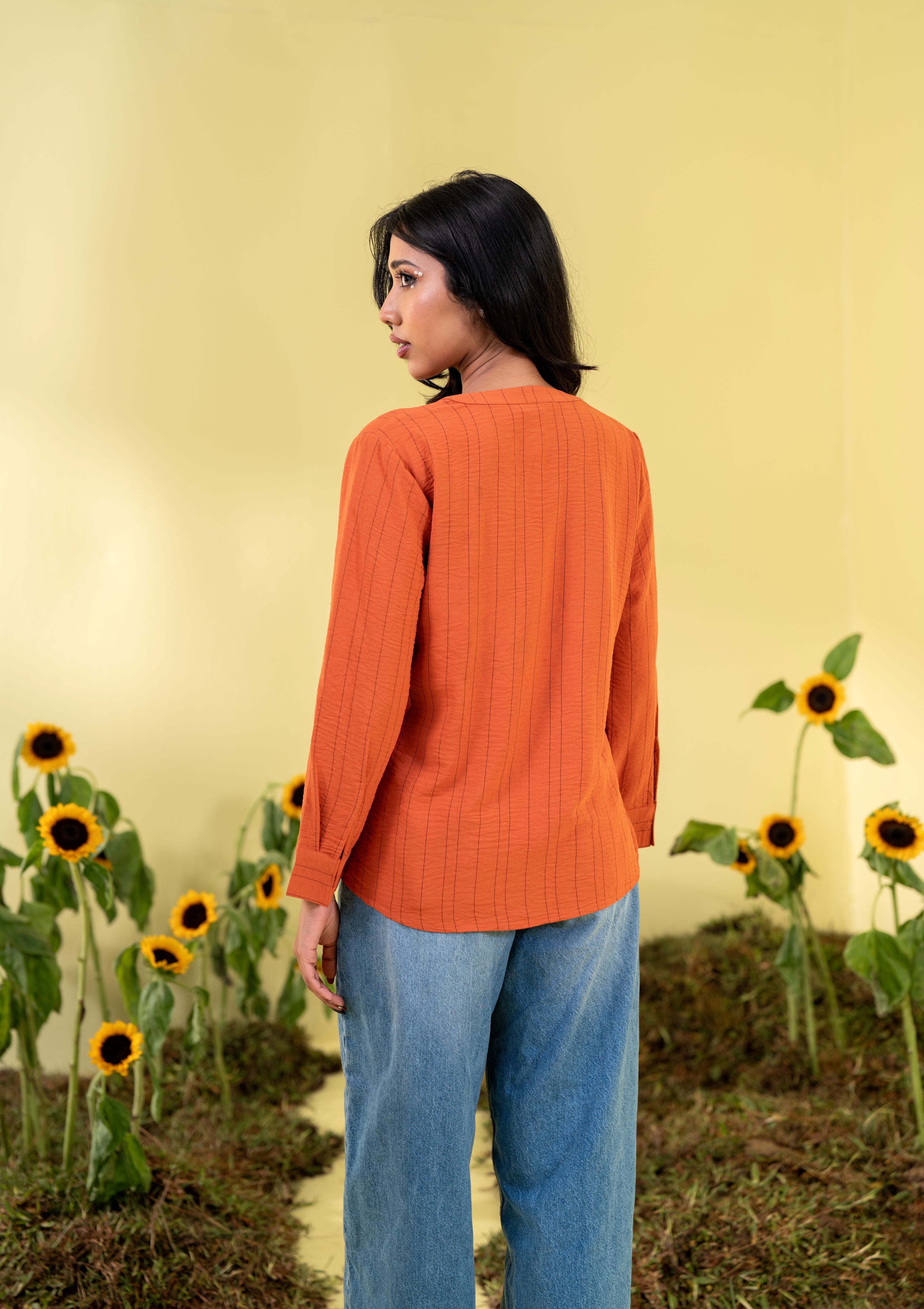 Burnt Orange Women's Fashion Top