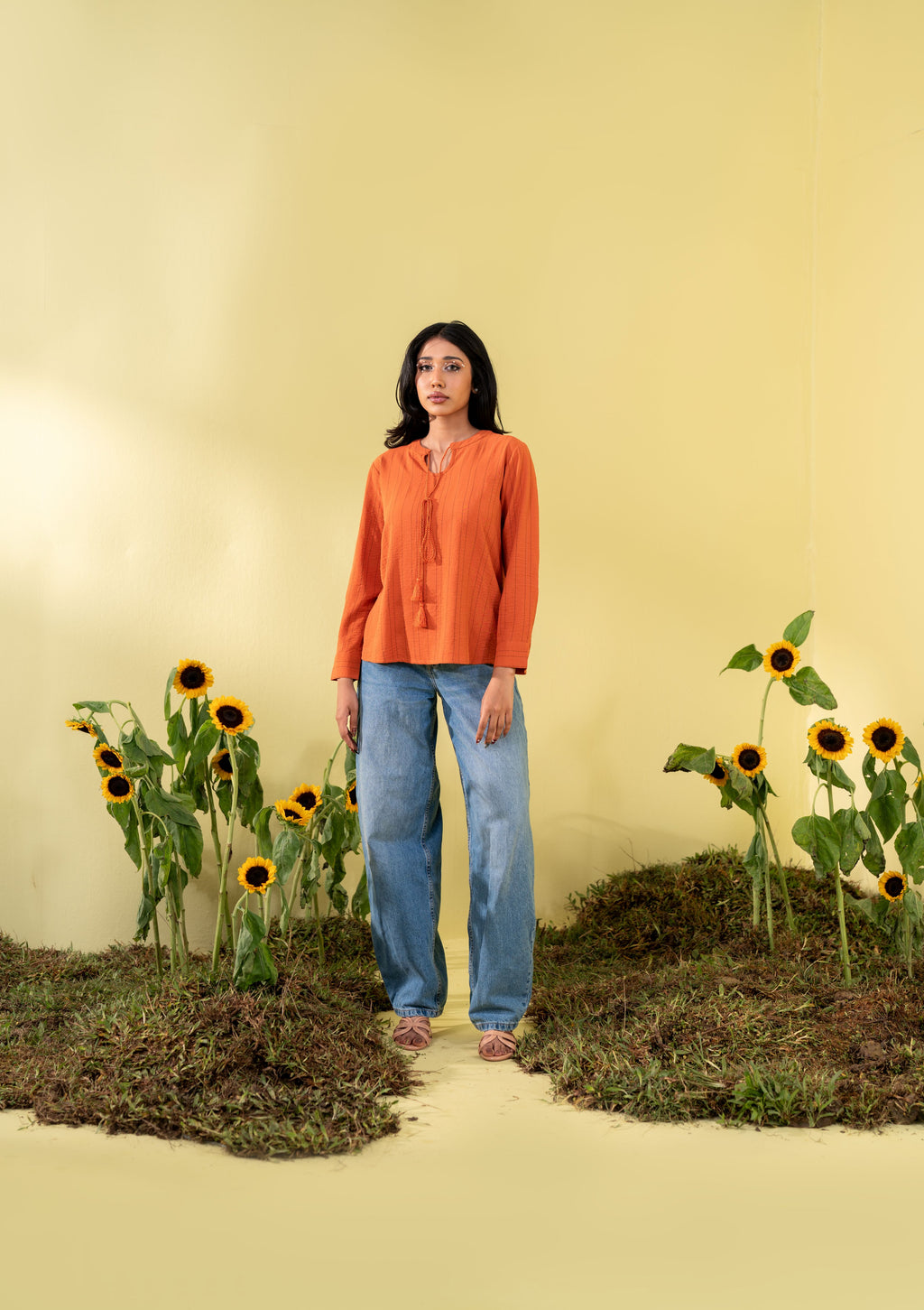 Burnt Orange Women's Fashion Top