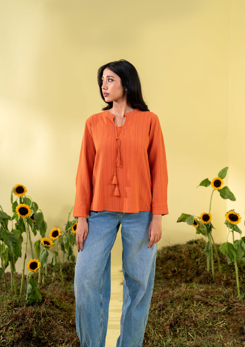 Burnt Orange Women's Fashion Top