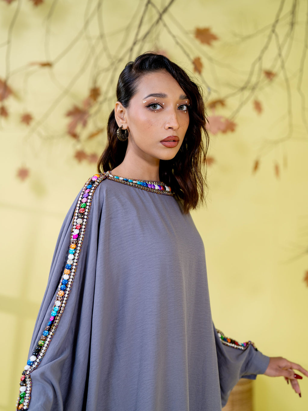 Women's Lavender Grey kaftan