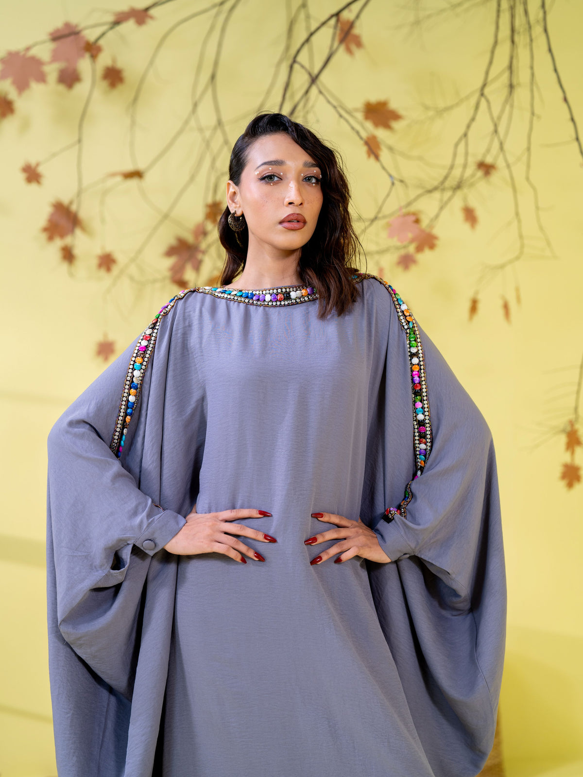 Women's Lavender Grey kaftan