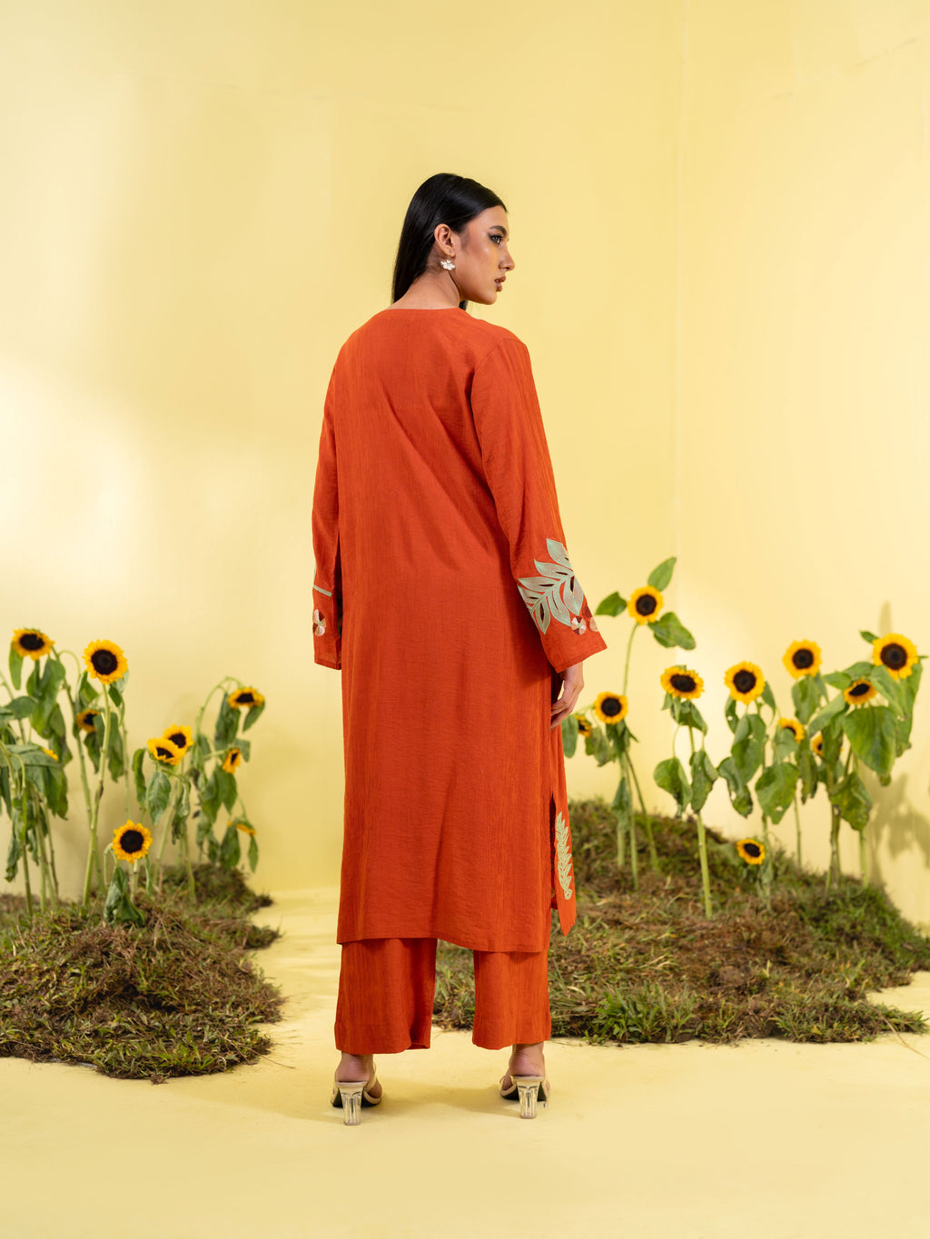 Burnt Orange Women's 2 Piece Suit