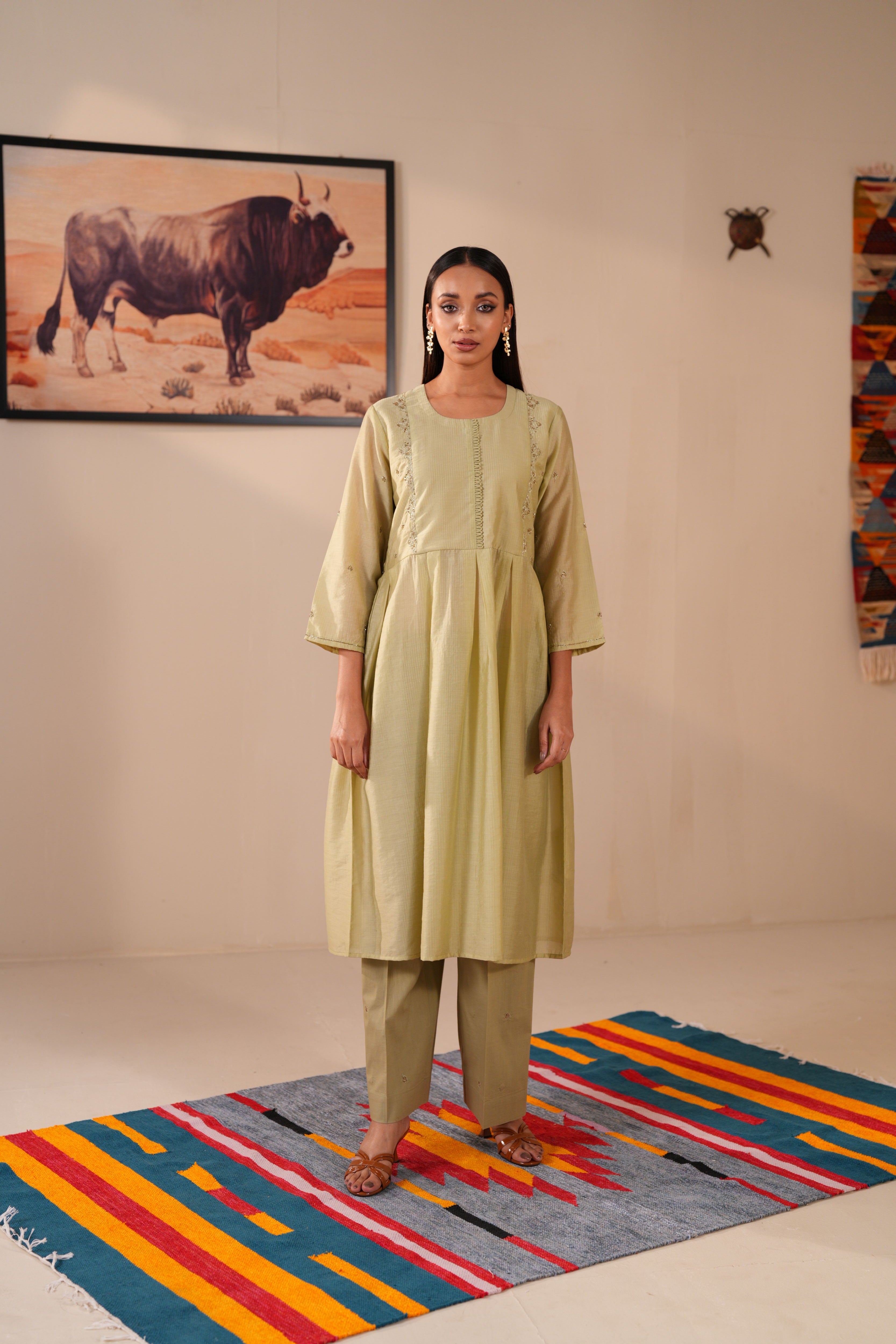 Sage Green Women's 2 Piece Suit