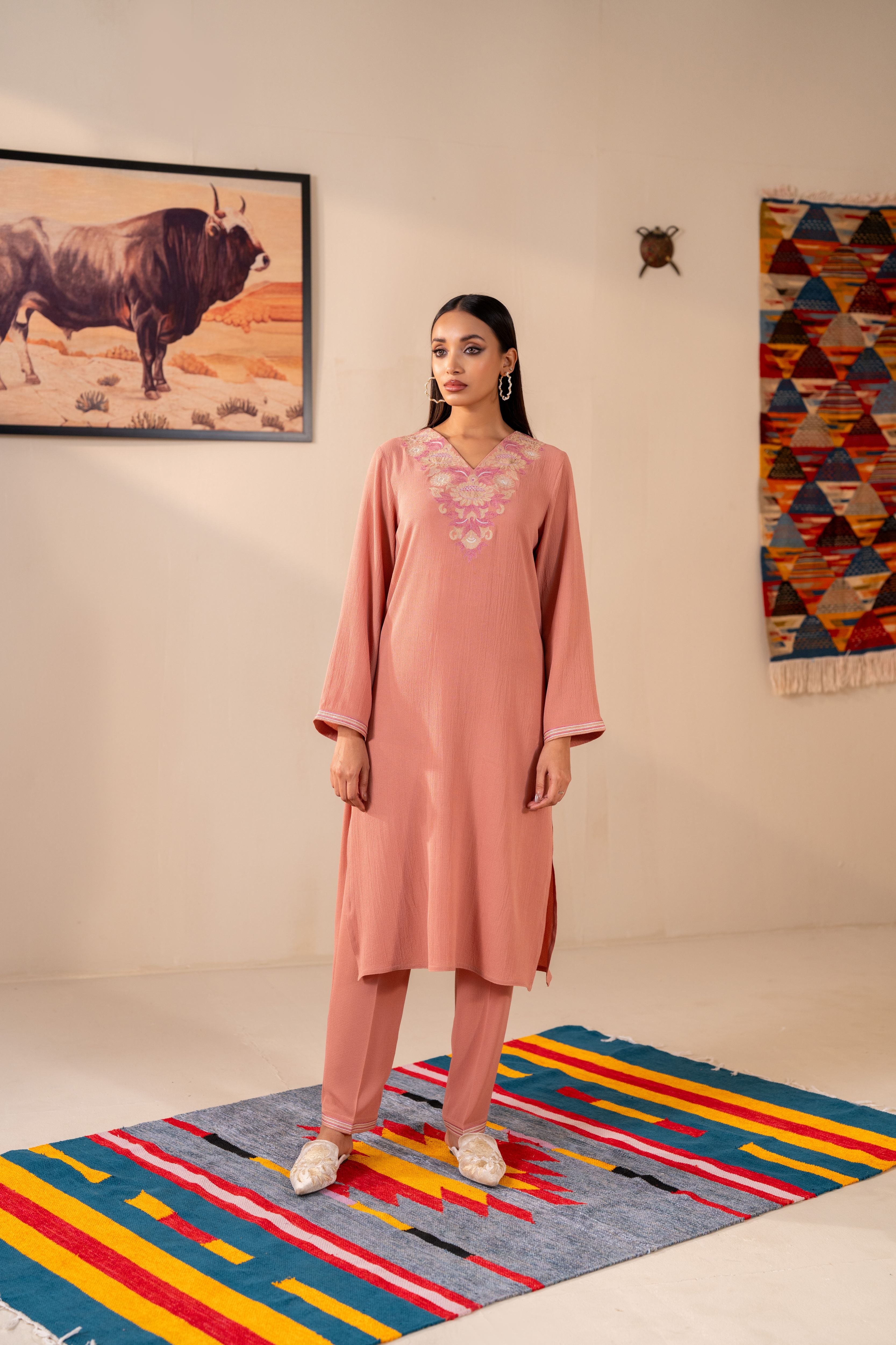 Women's Ash Rose 2 Piece Suit