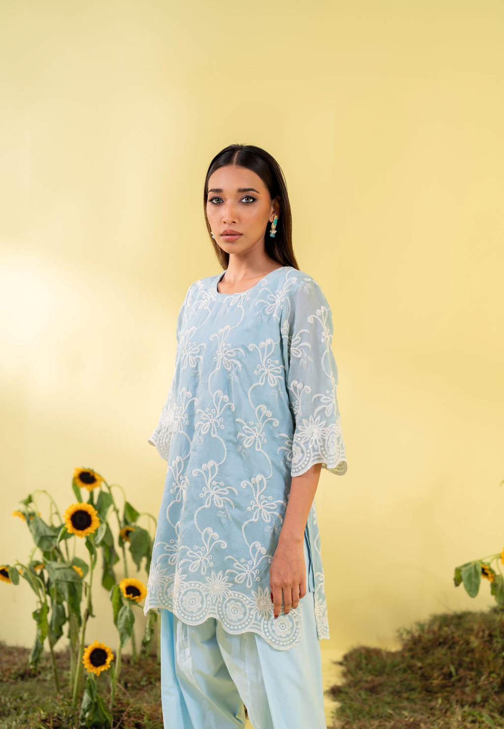 Women's Steel Blue 2 Piece Suit