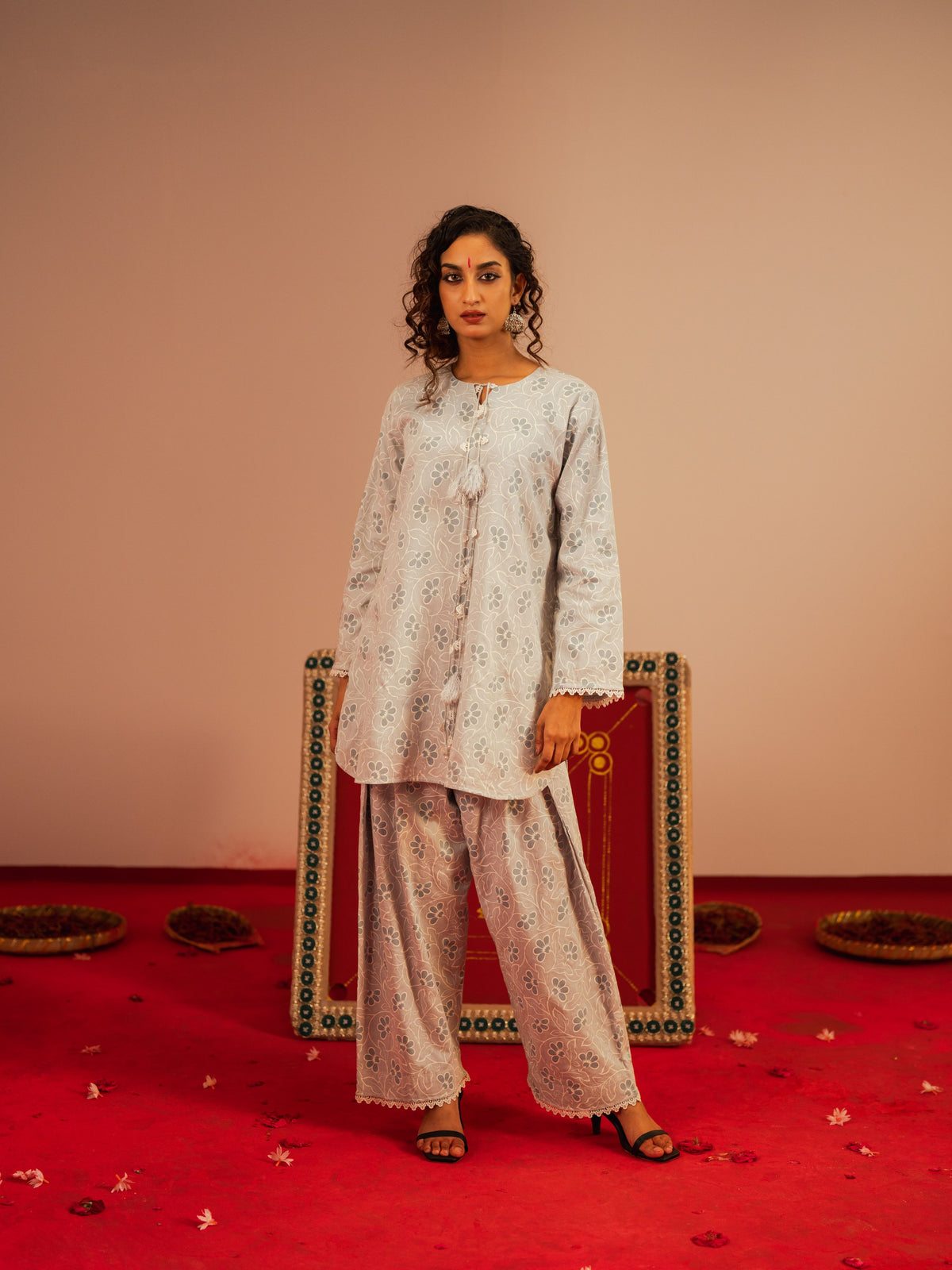 Women's Powder Blue 2 Piece Suit