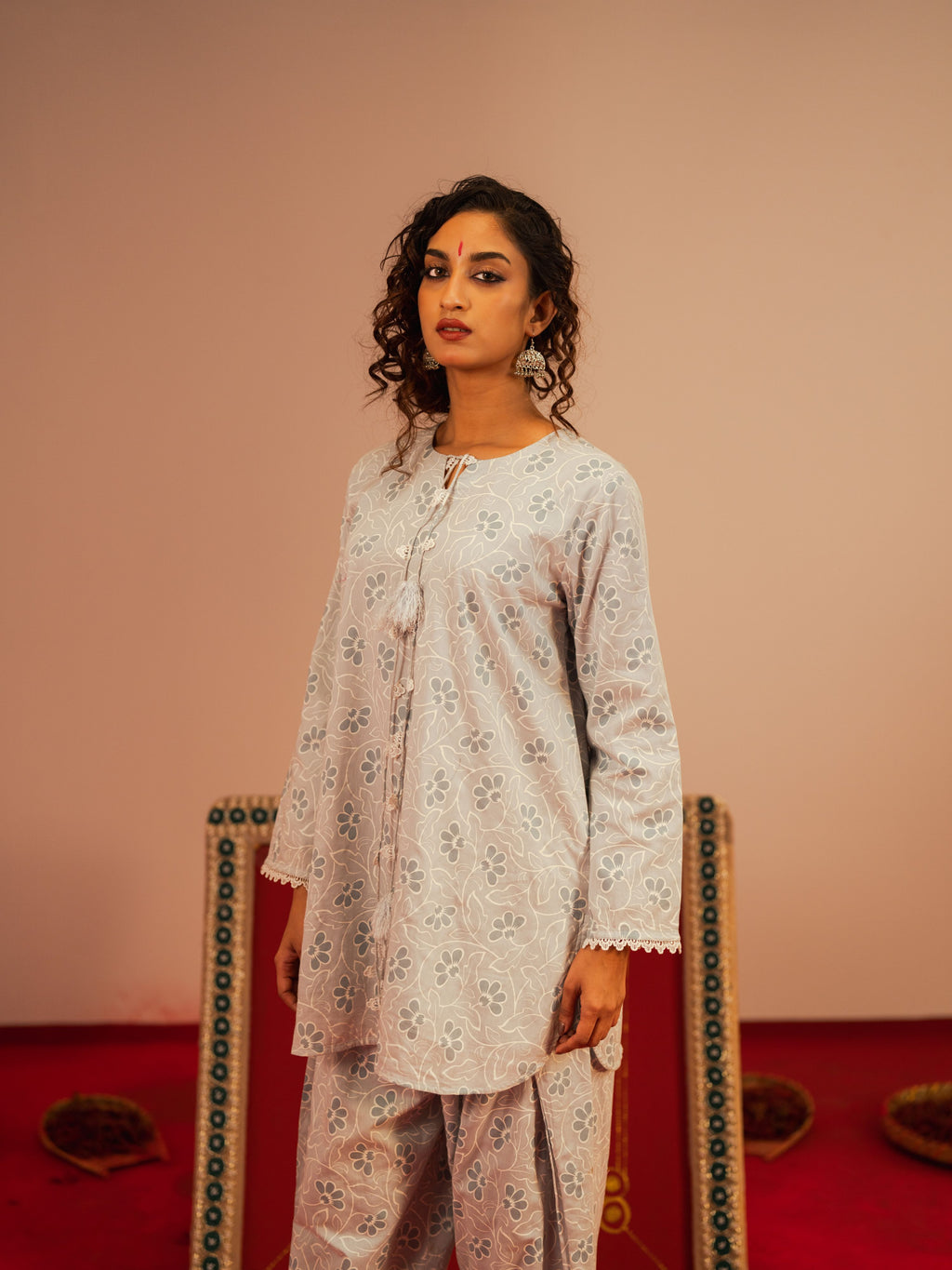 Women's Powder Blue 2 Piece Suit