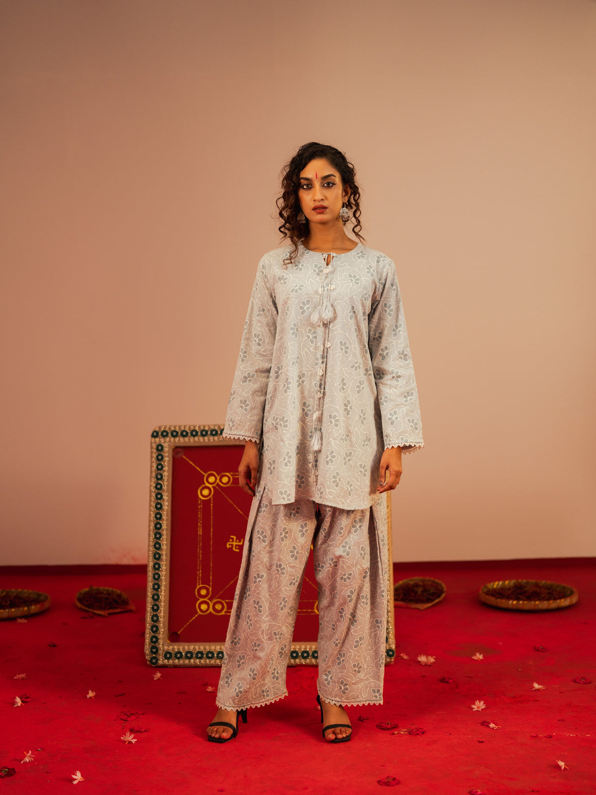 Women's Powder Blue 2 Piece Suit