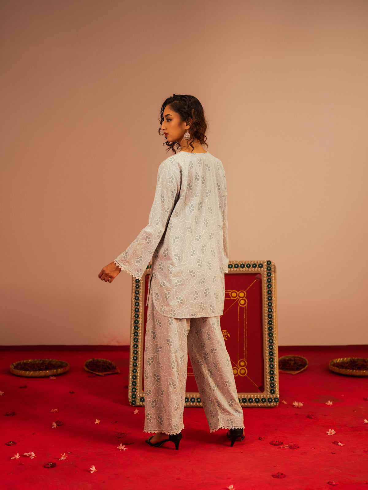 Women's Powder Blue 2 Piece Suit