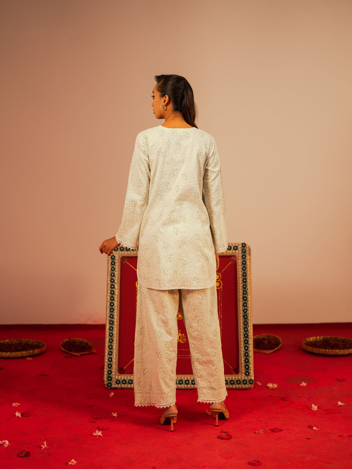 Women's Powder Matcha 2 Piece Suit
