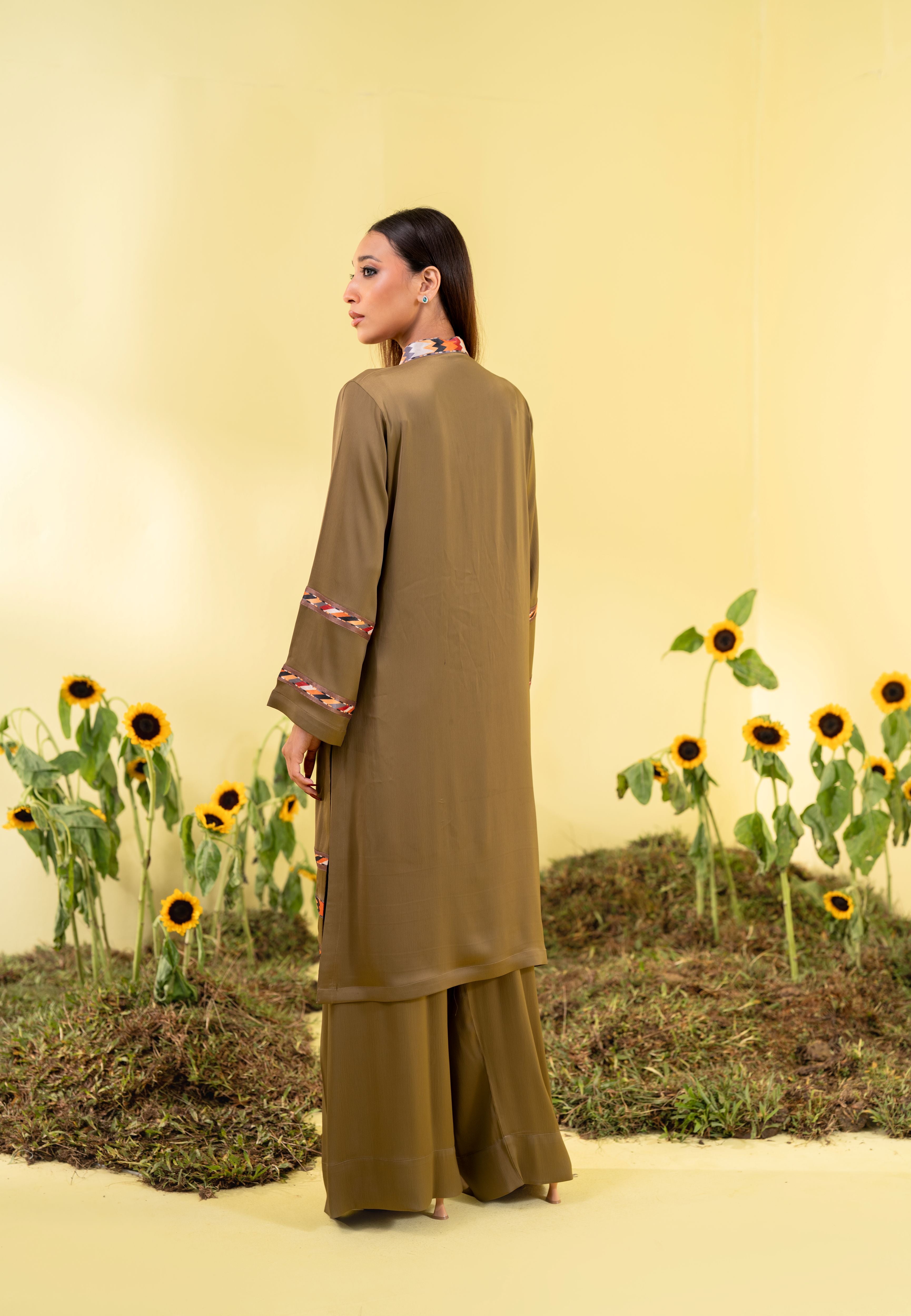 Women's Olive Green 2 Piece Suit