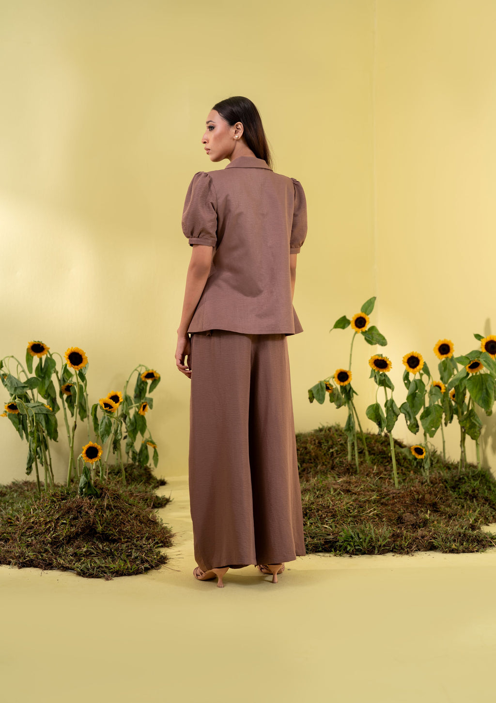 Women's Brown Stone 2 Piece Suit