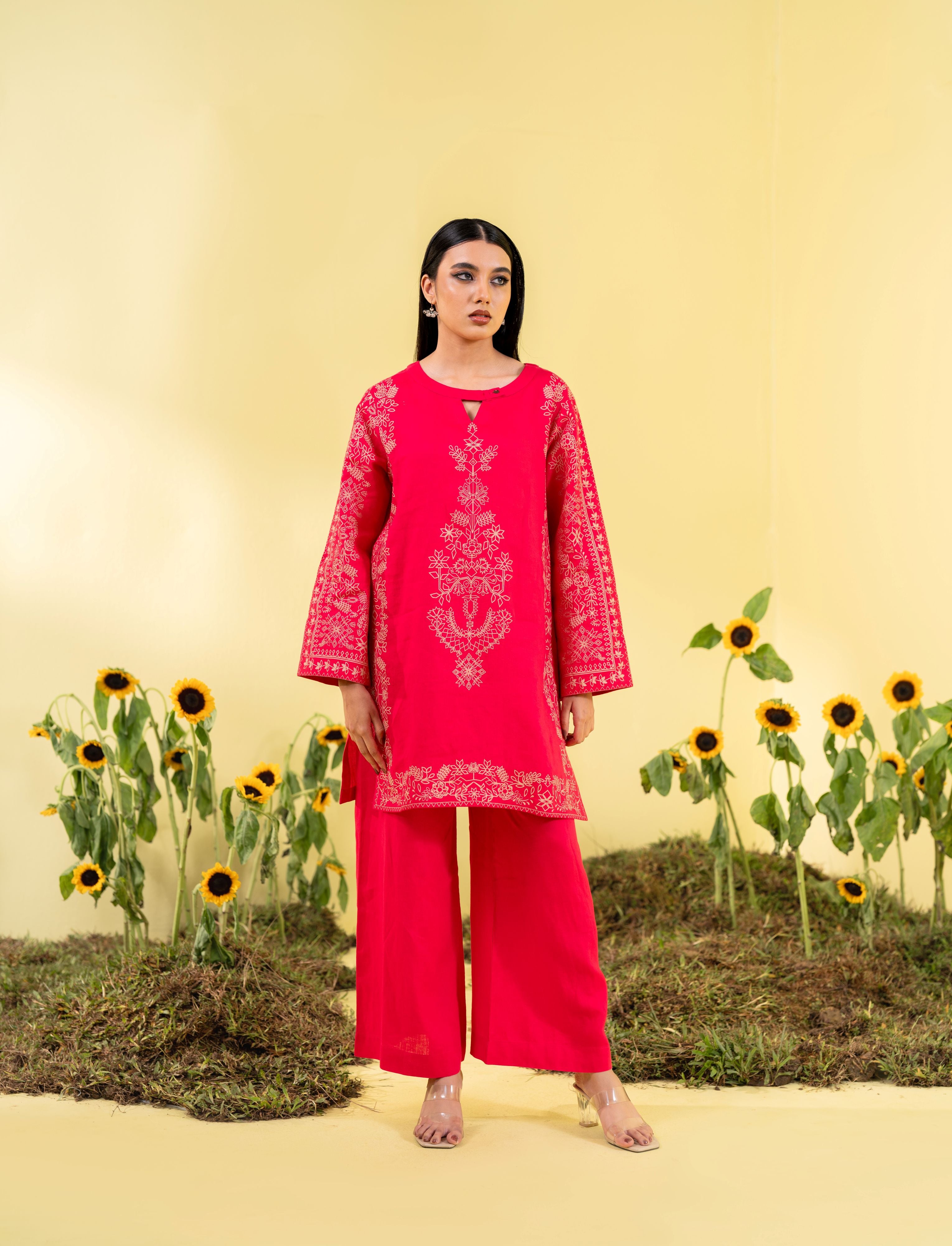 Women's Hot Pink 2 Piece Suit