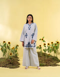 Women's Off White Stripe 2 Piece Suit