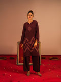 Women's Burnt Burgundy 2 Piece Suit