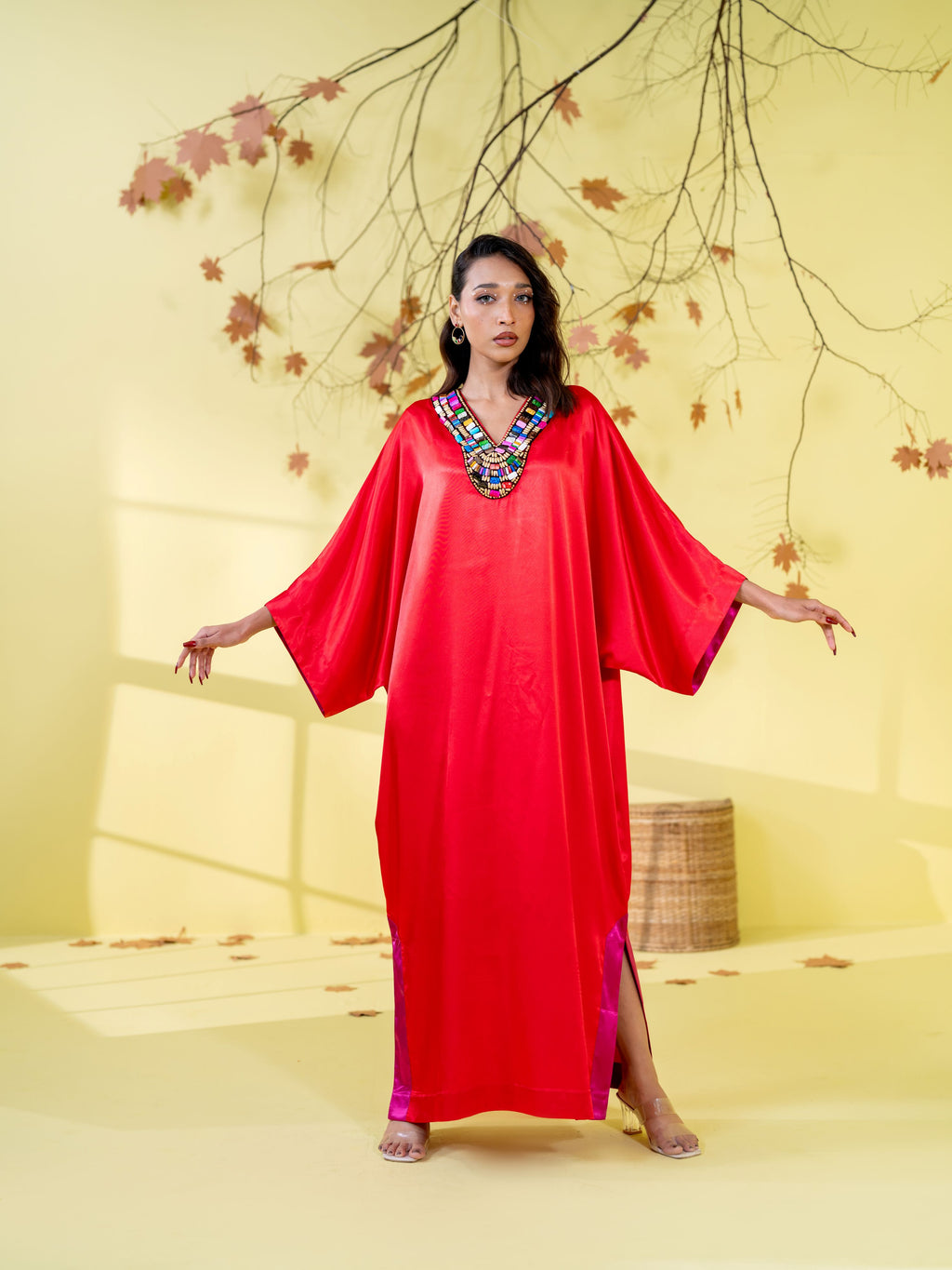 Women's Maroon Red Long dress