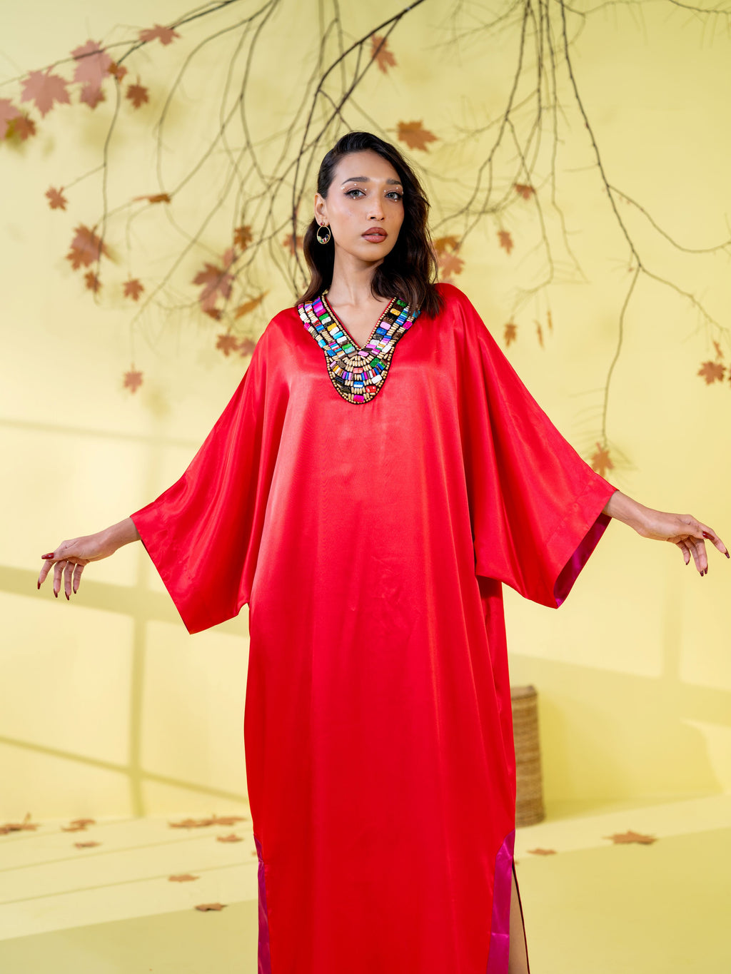 Women's Maroon Red Long dress