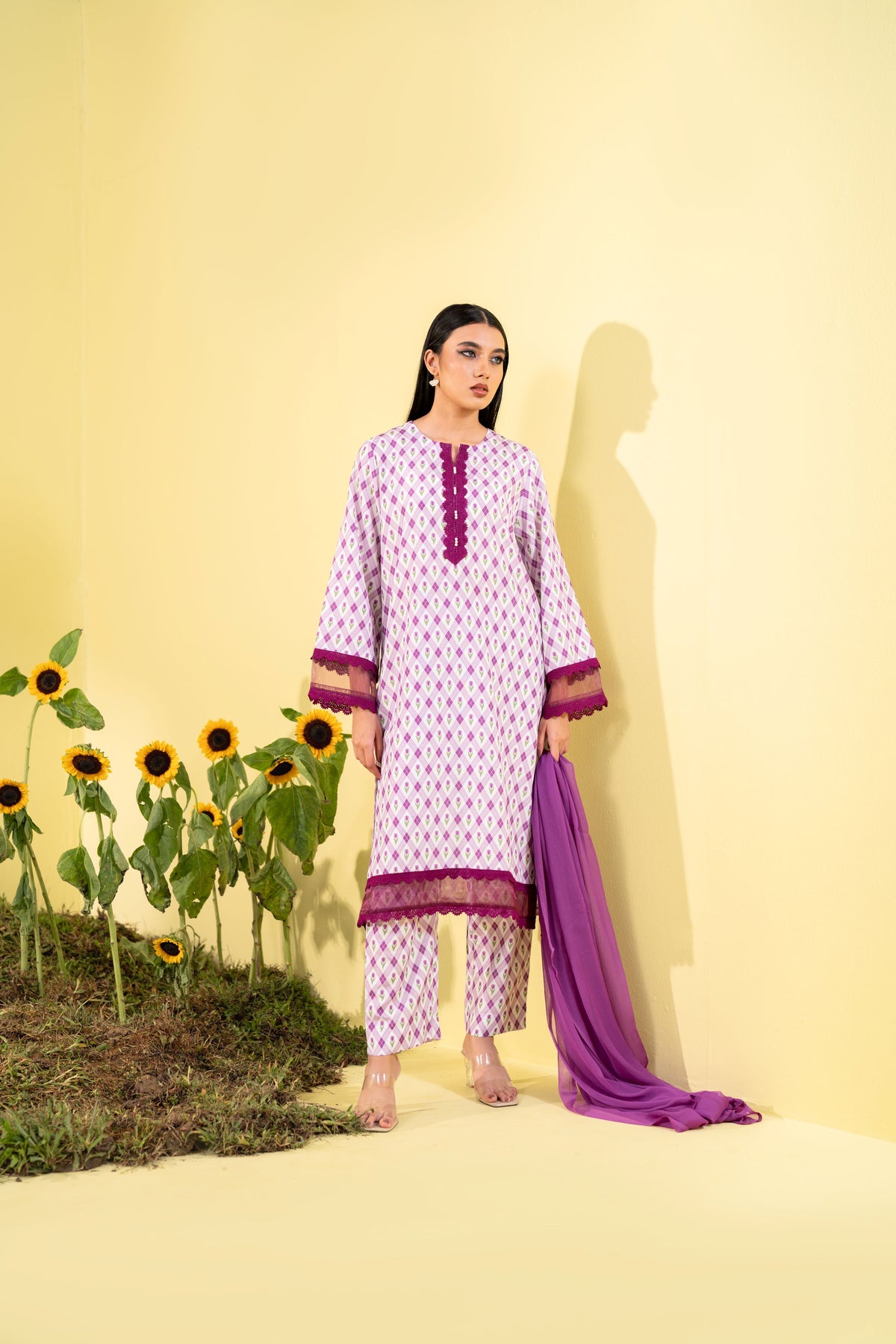 Women's Print 3 Piece Suit