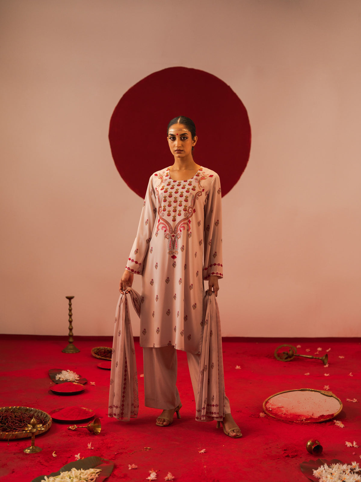 Women's Nude AOP 3 Piece Suit